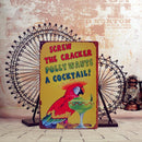 20x30cm Tin Sign Bar Pub PARROT & BEER Club Wall Deco Retro Metal Art Poster