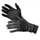1 Pair Pure Silk Thermal Liner Inner Gloves for Hiking Camping Motorcycling Fishing Skiing Cycling Mitts Clothing Accessory Black Size XL