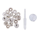 6 Sets 15mm Snap Fastener Poppers Press Stud w/Fixing Tool Sewing Leather Craft