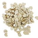 200 Pieces Wood Cutout Shapes Unfinished Heart Slices for Craft 12x15mm
