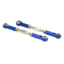 Set of 2 Pieces SLA013 Front Rear Servo Links Linkage Rod for 1/10 RC Car Toys TRAXXAS SLASH 4x4 Accessory Blue
