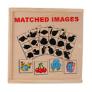 Kids Childhood Montessori Materials Wooden Toy Family Set - Shadow Matching