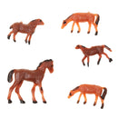 5PCS/SET Plastic Model Beach Scene Garden Landscape DIY Decor Pretend Play Fun Props Kids Children Toy Gift Small Horse