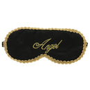 Black Natural Silk Sleeping Mask Soft Eye Cover Girls Sleepover Party Accessory