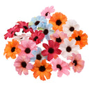 20 Pieces Silk Artificial Daisy Head Fake Flower for Wedding Decor DIY Hair Clips,Wedding Decorations