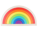 Wooden Rainbow Stacking Blocks Geometry Building Blocks Nesting Stacking Game for Baby Toddler