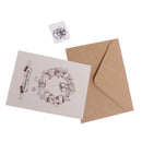 Set of 30pcs Christmas Garland Painted Greeting Card with Envelopes Wishing CardS