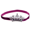 Baby Girls Newborn Princess Shower Party Photo Props Headwear Cute Crown Elastic Headband Rose Red