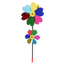 Colorful Two-Layer Sequins Windmill Pinwheel Kids Beach Camping Toy Garden Lawn Decoration