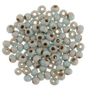 100 Pieces Vintage Style Round Ceramic Loose Beads Spacer Bead for DIY Materials 4