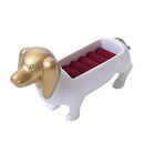 Lovely Dog Shape Ring Holder Jewelry Display Organizer Showcase Insert Ring