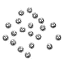 Pack of 20 Antique Silver Flower Loose Beads DIY Necklace Bracelet Jewelry Craft