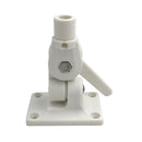 White Nylon Ratchet Bracket Radio Antenna Deck Mount Marine Boat Yacht