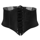 Women Ladies Faux Leather Wide Elastic Buckle Waist Belt Christmas Gifts