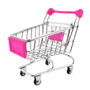 Kids Children Pretend Play Mini Shopping Entertainment Fun Cart Trolley Home Room Office Decor Toy Gift Fuchsia