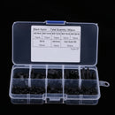 180Pcs M3 Black Nylon Male Female Hex Spacer Standoff Screw Nut Assortment Kit w/ Plastic Box