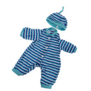 Fashion Doll Clothing Long Sleeve Jumpsuit with Hat for 14.5in American Girl Doll Blue