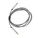 Upgrade Extension Cable Lead for Audio-technica ATH-MSR7 SR5BT AR5 RE700 On-Ear Headphones Tangle-Free Premium Earpiece Replacement Audio Cord (3.5mm Male to 2.5mm Male) 1.2m Black