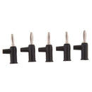 10 Pieces 4mm Banana Plug Screw Fix Stackable Banana Connector Plug Red+ Black