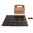 10pcs Kraft Paper Bowknot Portable Cake Boxes Gift Boxes Wedding Party DIY
