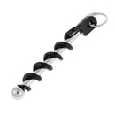 Outdoor Mini Cork Screw Red Wine Bottle Opener Keyring Camping Picnic Tool for Fishing Picnic BBQ Garden Party 8x1cm