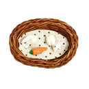 Mini Rattan Rabbits Nest Carrot Miniatures for 1/12 Dollhouse Decoration Accessories