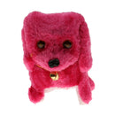Rose Red Walking Barking Tail Wagging Puppy Dog Batteries-0perated Toy Gift