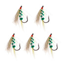 5pcs Nymph Trout Flies Fly Fishing Flies Wet Flies Artificial Baits Fishing Lures