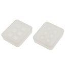 2Pieces Assorted Silicone DIY Bead Mold Round Square Shape for Jewelry Making Hand Craft Too