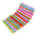 100 Pieces Plastic Sewing Needles for Kid Wool Cross Stitch Knitting Crochet 7cm