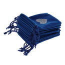 10 Pcs Small Heart Pattern Dark Blue Velvet Drawstring Bag for Jewelry Bag Gift Earrings Necklace Hair Pins Pouch 7 x 9cm