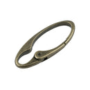 2pcs Oval Snap Hook Carabiner D-Ring Key Chain Clip Keychain Hiking Camp