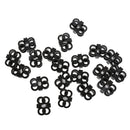 Pack of 20 Big Hole Shoe Lace Shoelace Buckle Stopper Rope Clamp Lock Brown