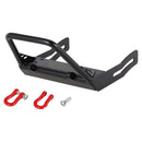 Steel Front Bumper Trapezoid Bull Bar w/ Shackles for 1:10 Axial SCX10 ? D90 RC Car Parts