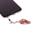 Anti Dust Earphone Plug Stopper Cap Cell Phones Charms For 3.5mm Phone Jack Pink