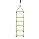 New Children Outdoor Playhouse Plastic 6 Rungs Rope Climbing Ladder Garden Playground Toy Green