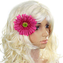 Women Girls Ladies Fashionable African Daisy Hair Flower Wedding Prom Beach Party Accessory Shocking Pink