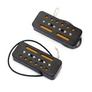 A Pair of Soap-bar Pickup 50/52mm Pole Spacing Black for Gb P-90 Electric Guitar Replacement Parts