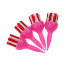 4 Pieces Durable Plastic & Nylon Golf Brush Tees 60mm Random Color