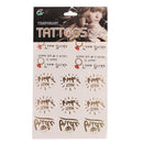 Bachelorette Party Waterproof Temporary Flash Tattoo Stickers Red diamond