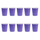 10 Pieces Plain Purple DIY Paper Cups Mugs Crafts Drinking Mugs Birthday Party Wedding Tableware Catering