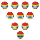 10Pcs Elastic Golf Sponge Balls Indoor Outdoor Practice Training Aids 63mm