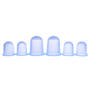 6Pcs Anti Cellulite Cupping Set Silicone Vacuum Massage Cups Kit for Body and Facial Massager for Adults Home Use