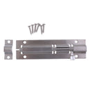 Stainless Steel Cabinet Door Latch Security Lock Bolt With Screws 4 Inch