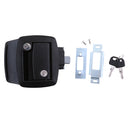 Black Entry Door Lock Latch Handle Knob Deadbolt For RV Camper Trailer Door