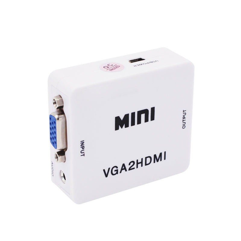 VGA Audio to HDMI Converter Box Adapter for HD 1080P Analog to Digital HDTV