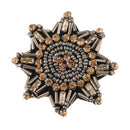 5.5cm Beads Rhinestones Brooch Patches Crystal Applique Eight Pointed Star Sew on Clothes Shoes Bags Dolls Decoration Patch DIY Craft