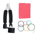 Durable Classical Guitar Colorful Nylon Strings with 3 In 1 Guitar String Tool & Cleaning Cloth
