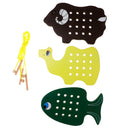 Beechwood Montessori Material - 3pcs Animal Threading Board