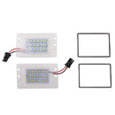 1 Pair Car LED License Plate Lamp Light for Volvo 855 1993-1997 V70 XC V70 1997-2000